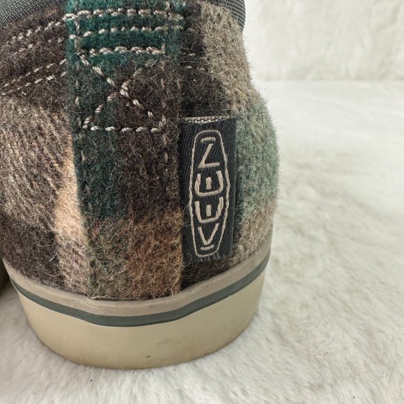 Keen Womens Elsa III 1021927 Brown Green Plaid Lace Up Sneaker Shoes Size 7.5 - Picture 4 of 11
